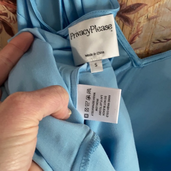 REVOLVE PRIVACY PLEASE STRETCH SILK MIDI DRESS S - Picture 10 of 16